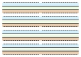 Sky, Grass and Dirt Handwriting Line Template