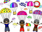 Skydiving & Parachute Clipart (Personal & Commercial Use)