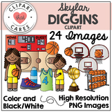 Skylar Diggins Basketball Clipart by Clipart That Cares