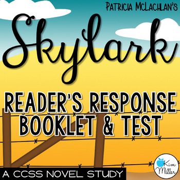 Preview of Skylark Novel Study and Book Test