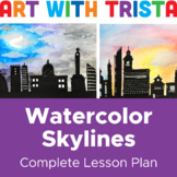 Skyline Cityscape Watercolor Art Lesson - Hispanic Heritag