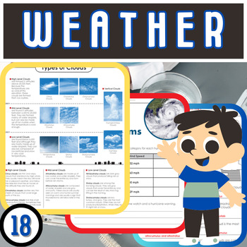 Preview of Skyward Explorers: Cloud Types & Hurricanes Educational Resources