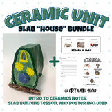 Slab Themed House Bundle/ Introduction to Ceramics/ Step b