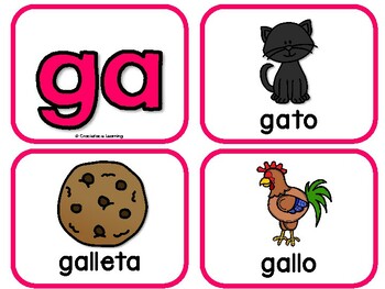 Sílabas guapas - Spanish Phonics Activities for ga, gue, gui, go, gu