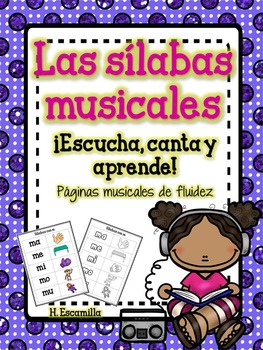Preview of Sílabas musicales - Musical Syllable Fluency in Spanish
