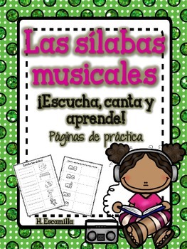 Preview of Sílabas musicales - Páginas de práctica ** Musical Syllable Practice Sheets