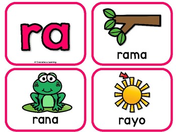 Súper sílabas – Spanish phonics activities for ra, re, ri, ro, ru