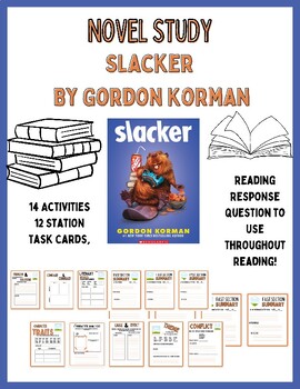 Preview of Slacker by Gordon Korman Novel Study