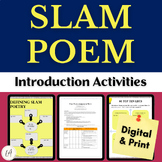 Slam Poetry Introduction Activities for Middle School and 