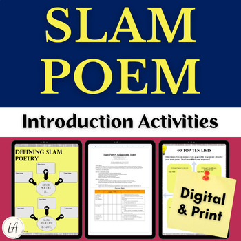 Preview of Slam Poetry Unit Introduction Activities for Middle School and High School ELA