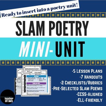 Preview of Slam Poetry Mini Unit