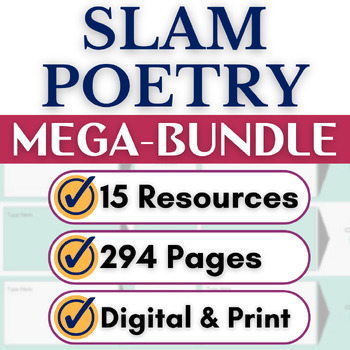 Preview of Slam Poetry Unit Activities BUNDLE for Middle School and High School English