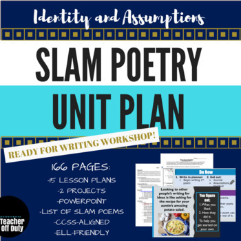 Preview of Slam Poetry Unit Plan--Middle-High School