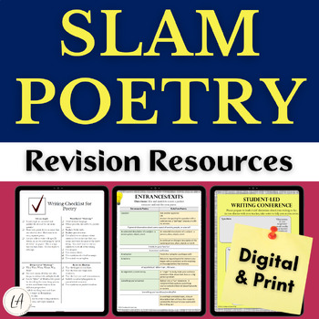 Preview of Slam Poetry & Spoken Word Writer's Workshop Poetry Writing Resources