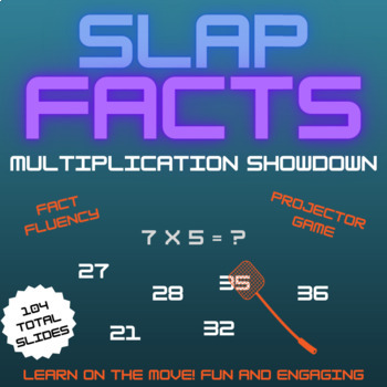 Preview of Slap Facts - Multiplication Fact Fluency Game - Gross Motor Movement