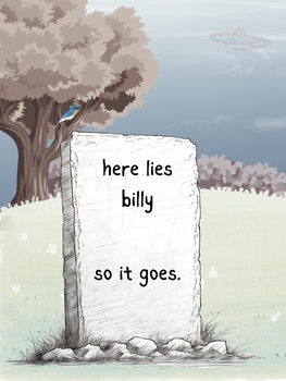 Preview of Slaughterhouse-Five: 'Here Lies Billy' - Themed Digital Art Print