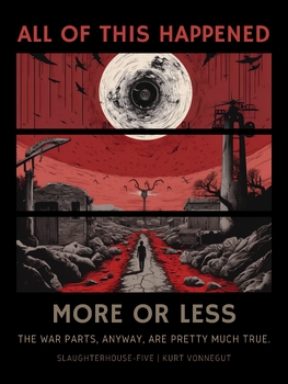Preview of Slaughterhouse-Five: Vonnegut's Timeless Tale - Digital Art Print