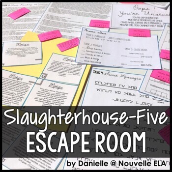 Preview of Slaughterhouse-Five Unit Review Escape Room - Kurt Vonnegut Novel Study