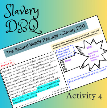 Preview of Slave Auctions: Slavery DBQ 4