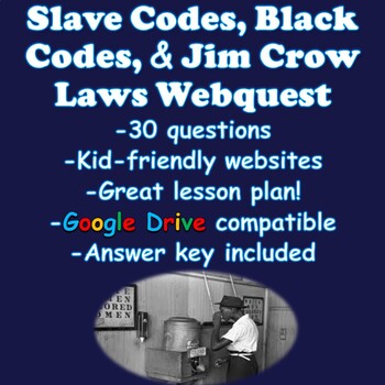 The Black Codes and Jim Crow Laws