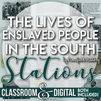 Preview of The Lives of Enslaved People in the South Stations Distance Learning