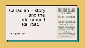 Preview of Slavery in Canada and the Underground Railroad