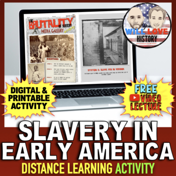 Preview of Slavery in Early America | Digital Learning Activity