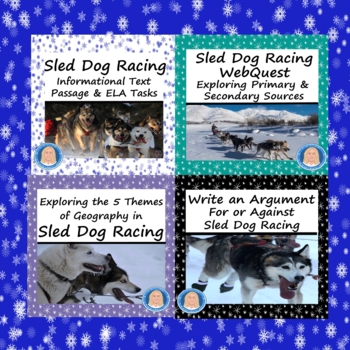 Preview of "Sled Dog Racing" Bundle - Literacy in Social Studies & ELA - Reading & Writing