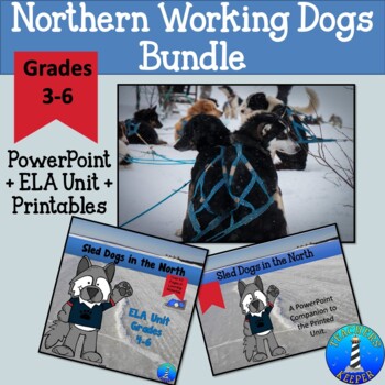 Preview of Sled Dogs & Working Dogs of the North PowerPoint + Printable Unit