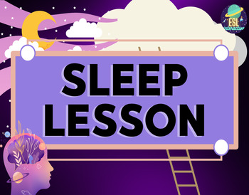 Preview of Sleep ESL/ELL PowerPoint Lesson for B2 Level Students.