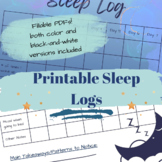 Sleep Log -- PRINTABLE and FILLABLE!