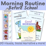 Sleep & Morning Routine Bundle - visual check lists, socia