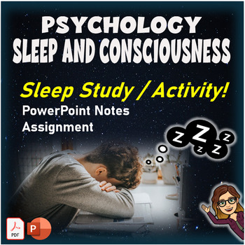 Preview of Sleep Study - States of Consciousness PowerPoint/Assignment/Sleep Lab
