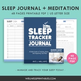 Sleep Tracker Journal - Dreams Journal + Guided Sleep Meditation