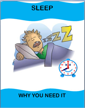 Preview of Health- Sleep-Why You Need It- lesson, activities, CDC Health Standard 7