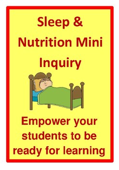 Preview of Distance Learning Sleep and Nutrition Mini Inquiry