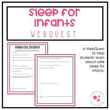 Preview of Sleep for Infants - WebQuest