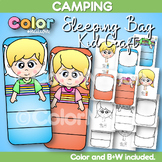 Sleeping Bag Kids Craft | Camping Day Theme Activities | S