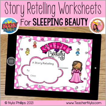 Preview of Sleeping Beauty Retelling Activity for Boom Cards™