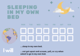 Sleeping in my own bed reward chart/token board