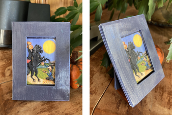 Preview of Sleepy Hollow Illustration Art Frame Ornament For 2x3 Photo Papercraft Printable