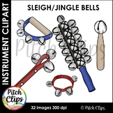 Sleigh Bells and Jingle Bells Clipart (Clip art) - Commerc