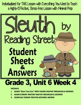 Preview of Sleuth Reading Street, Gr. 3, Unit 6 Wk 4, Two Bad Ants