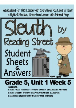 Preview of Sleuth Reading Street, Gr. 5, Unit 1 Wk 5, Ten Mile Day