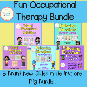 Preview of Slide FUN BUNDLE -  Motor Planning - Visual Perceptual Skills - OT