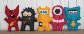 Preview of Slide Presentation Felt Monsters