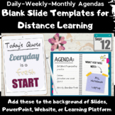 Slide Templates for Morning Agenda and Announcements Googl