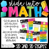 Slide into Math:  2D and 3D Shapes