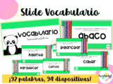 Slide y archivo de Vocabulario "Aprendiendo nuevas palabras"