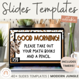 Slides | MODERN JUNGLE Classroom Decor | Google Slides Templates